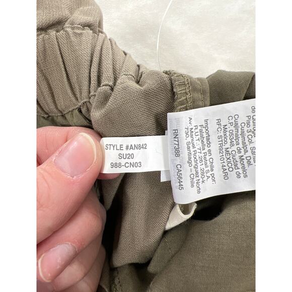 Madewell Paperbag Pants High Waist Army Green 23 XS Womens Clothing Fashion - Picture 6 of 9